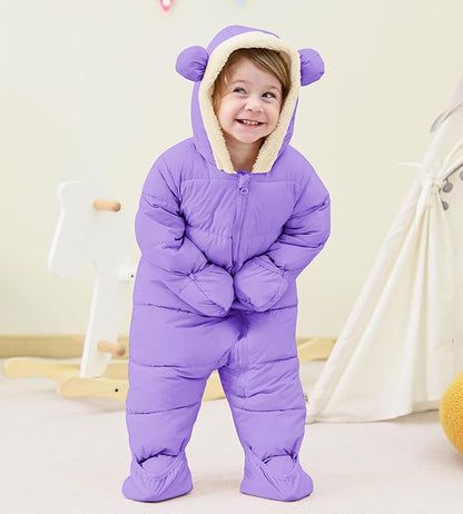 BFUSTYLE Baby Snowsuit 0-24 Months Winter Clothes Infant Boy Girl Puffer Jacket Newborn One Piece Coat with Hooded