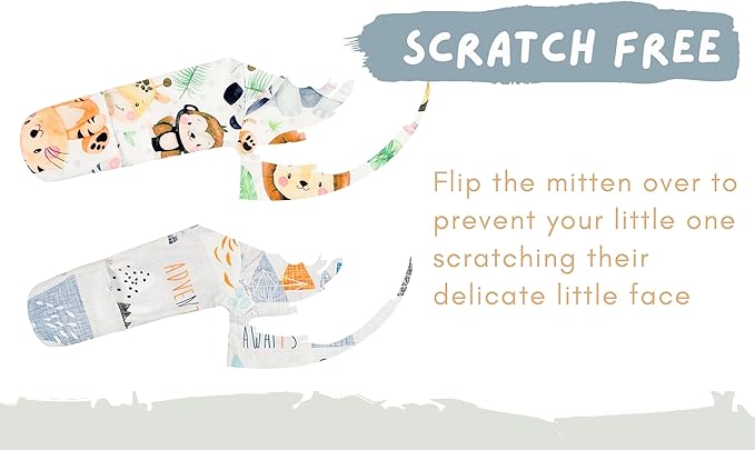 Newborn Baby Boy Long Sleeve Sleeper Gown with Mittens Knotted Gown Coming Home Outfit Nightgown Hat Set 2 Pieces