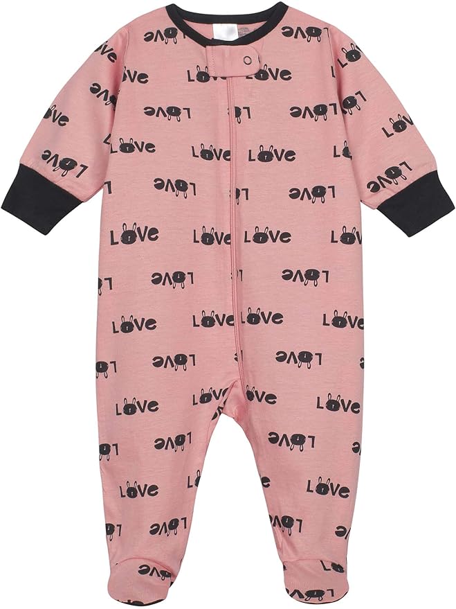 Onesies Brand baby-girls 4-pack Sleep 'N Play Footies Multi Pack