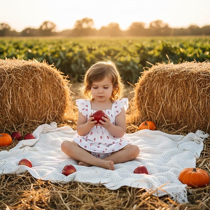 Mubineo Baby Girl Summer Clothes Cute Ruffle Tops Dress Shorts Outfits Set Infant Toddler Shrit Bloomers Princess Outfit