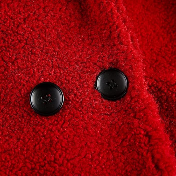 rrhss Baby Girls Faux Fur Teddy Long Coat Toddler Kids Winter Fleece Jacket Warm Outwear Clothes