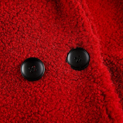 rrhss Baby Girls Faux Fur Teddy Long Coat Toddler Kids Winter Fleece Jacket Warm Outwear Clothes