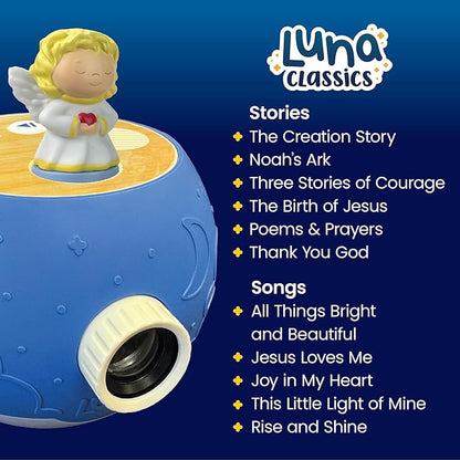 Angel Figurine Cartridge – Projects 6 Bible Stories and 5 Songs, Over 30 Minutes of Audio Content | Gift and Toy for Ages 3+