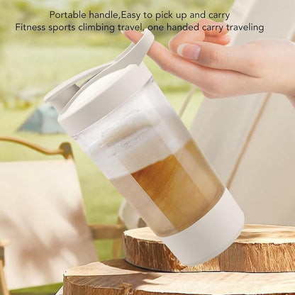 Smart Blending System, Quiet Leak Proof Portable Electric Mixer Cup for Protein Milk with Function, Suitable for On the Go Use