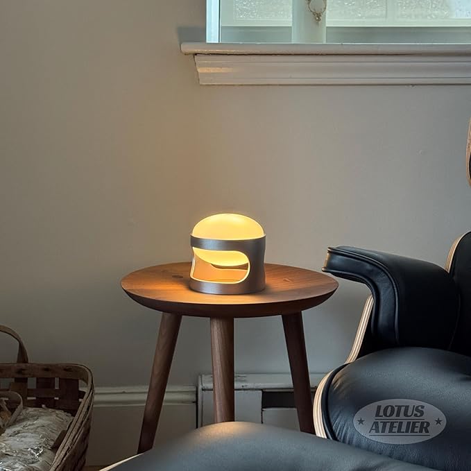 Lotus Atelier NeoGlow Mini Modern Lamp USB Rechargeable Multi Colors & Stackable | Aesthetic Room Decor & Table Lamp