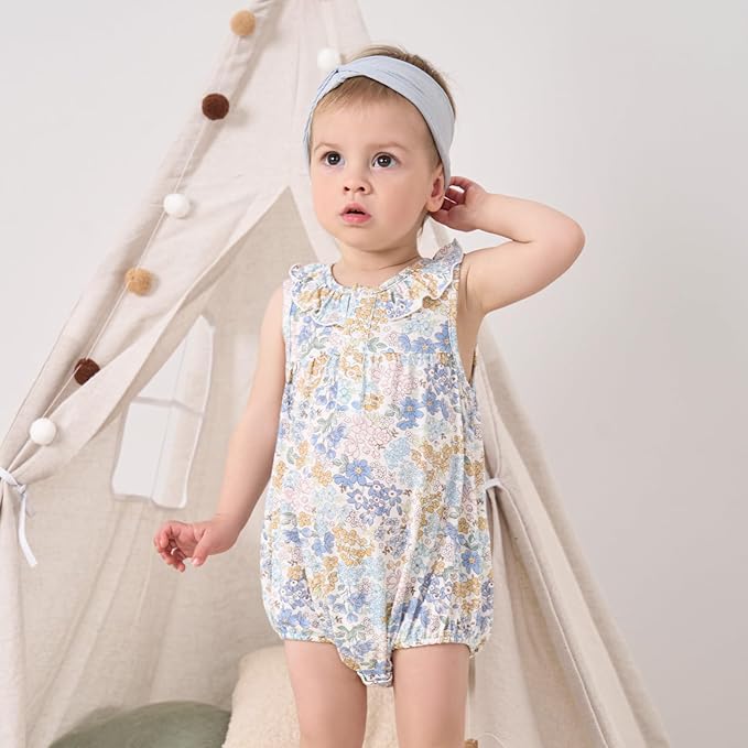 pureborn Baby Girls Boys Bodysuit Super Soft Cotton Romper 0-24 Months