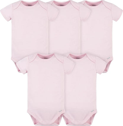 Gerber baby-boys 5 Pack Onesies Multi-packs Bundle Interlock 180 Gsm