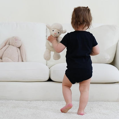 Cnins Funny Baby Bodysuit & Daddy Matching Cotton Outfit for Wild One 1st Birthday, Unisex Newborn Infant Clothes 0-24M