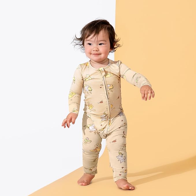 Bellabu Bear Convertible Footies for Baby Boys & Baby Girls, Family Matching Pajamas, Rayon from Bamboo
