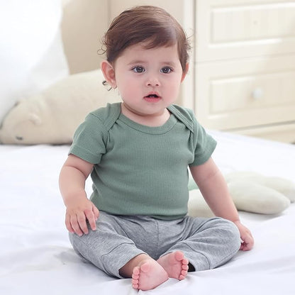 Baby Bodysuit Boy Girl Clothes Soft Newborn Infant Outfit Short Sleeve Romper