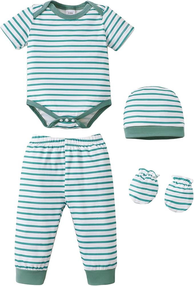 NZRVAWS Newborn Baby Boy Girl Clothes Unisex Preemie Infant Must Have Pants Set Outfits 0-18 Months 20 Pcs Essentials Gift