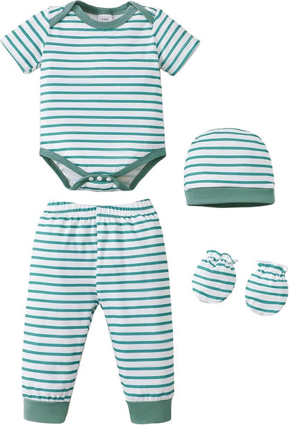 NZRVAWS Newborn Baby Boy Girl Clothes Unisex Preemie Infant Must Have Pants Set Outfits 0-18 Months 20 Pcs Essentials Gift