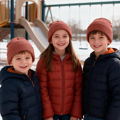 ZOORON Toddler Beanie Baby Kids Beanies Warm Winter Hat Knit Skull Cap for Boys & Girls Soft Children Infant Hat