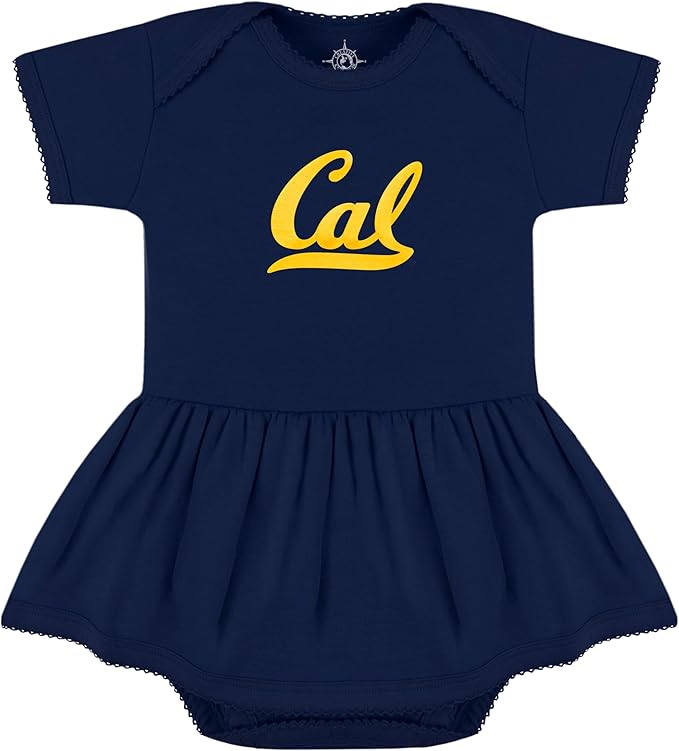 Creative Knitwear College Baby Picot Bodysuit Dress - Team Logo, Multiple Colors, for Baby Girls (0-24 Months)