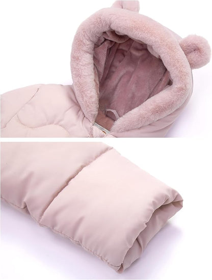 Rokka&Rolla Baby Girls' Water-Resistant Soft Mini Fur Lined Puffer Jacket for Newborn Infant Toddler (6-24M, 2T-5T)