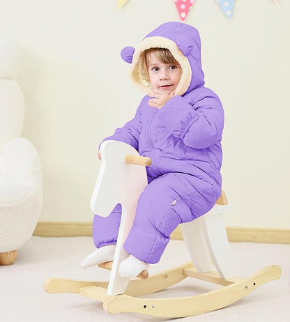 BFUSTYLE Baby Snowsuit 0-24 Months Winter Clothes Infant Boy Girl Puffer Jacket Newborn One Piece Coat with Hooded