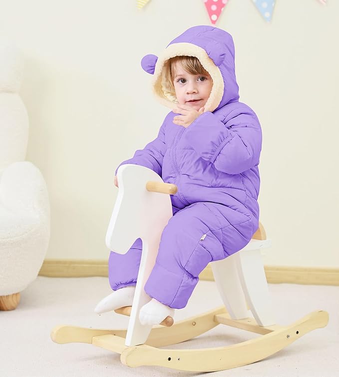 BFUSTYLE Baby Snowsuit 0-24 Months Winter Clothes Infant Boy Girl Puffer Jacket Newborn One Piece Coat with Hooded