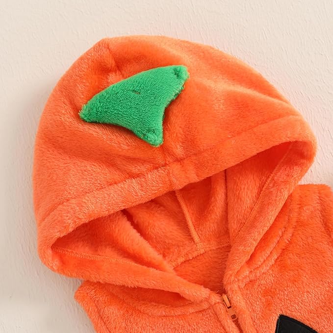 Baby Halloween Costumes Bee/Pumpkin/Ghost Costume Zipper Hooded Sleeveless Romper Stockings Infant Halloween Clothes