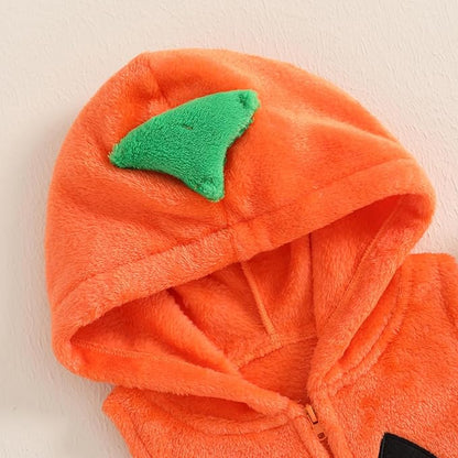 Baby Halloween Costumes Bee/Pumpkin/Ghost Costume Zipper Hooded Sleeveless Romper Stockings Infant Halloween Clothes