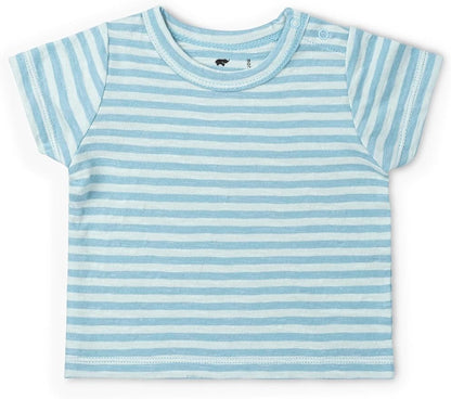 Monica + Andy Crewneck Tee, 100% Organic Cotton Clothes for Girls & Boys, Printed T-Shirt Sizes for Kids, Toddler & Baby