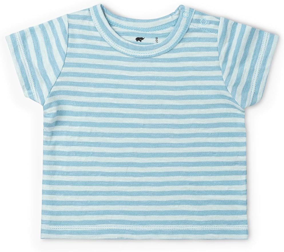Monica + Andy Crewneck Tee, 100% Organic Cotton Clothes for Girls & Boys, Printed T-Shirt Sizes for Kids, Toddler & Baby