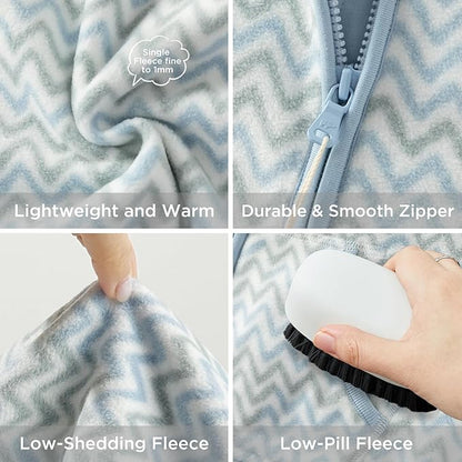 DAVE&BELLA Toddler Printed Polar Fleece Jacket, Zip Up Lightweight Outerwear for Kids Boys Girls Fall Spring Coat 2-9 Years