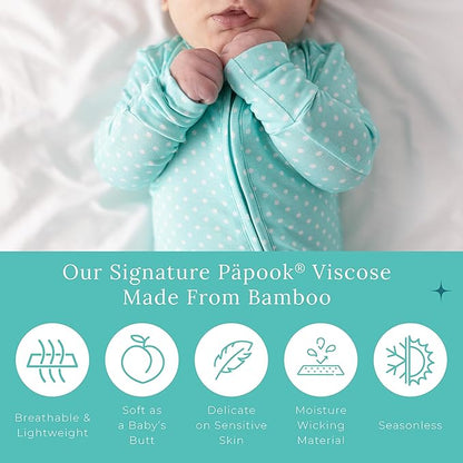 Posh Peanut Convertible Baby Sleepers - Girls Footless Baby Pajamas with 2 Way Zipper for Easy Diaper Changes