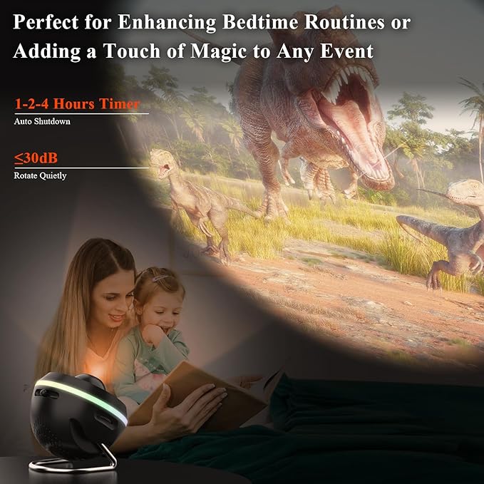 Galaxy Projector, Star Projector with Meteor & 4 Varicolored Lighting Effects, Jellyfish Projector Night Light Space Starry Sky Projector for Bedroom, Ocean Wave Projector for Kids Adults