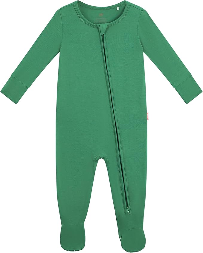 Bamboo Viscose Baby Boy Footie Pajamas, Infant Clothes, 2 Way Zipper Newborn Sleepers