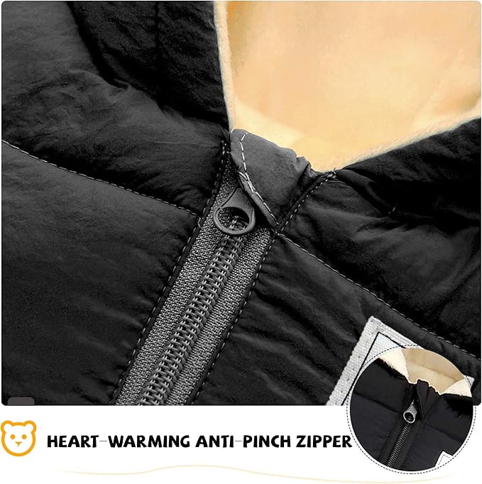 XMWEALTHY Baby Clothes Cute Infant Toddler Snowsuit Warm Newborn Boy Girl Winter Coats Hooded Zip Jumpsuit