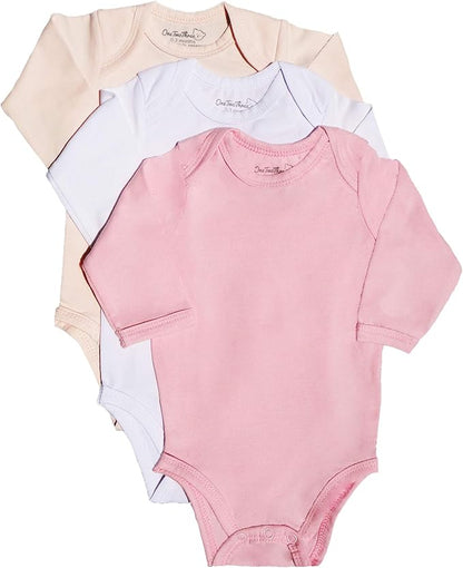 123 Bear Baby Cotton Spandex Long-Sleeve bodysuits unisex boy girl