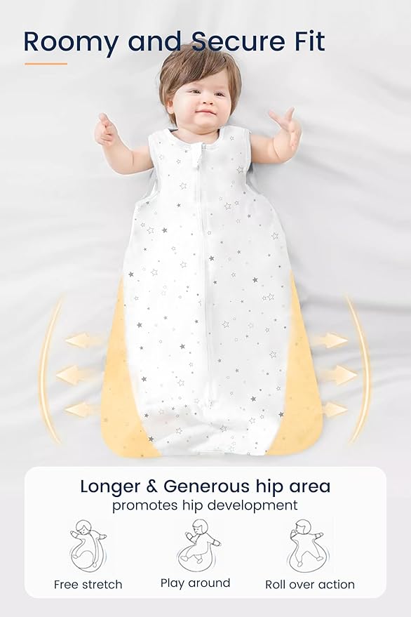 TotAha Toddler Sleep Sack 1.0 TOG for 2T-3T-4T, Premium Soft Wearable Blanket Baby Sleeping Bag with 2-way Safe Zipper for Girl Boy