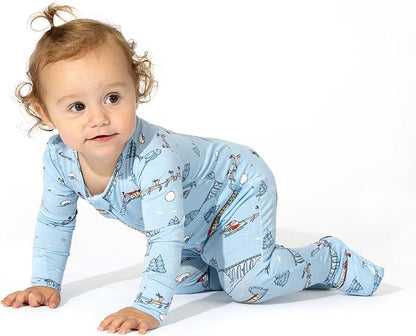 Bellabu Bear Convertible Footies for Baby Boys & Baby Girls, Family Matching Pajamas, Rayon from Bamboo
