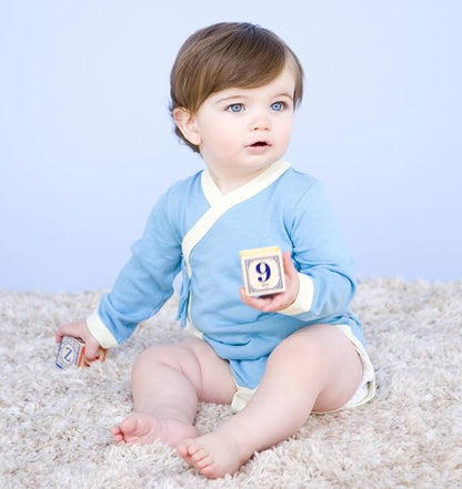 Babysoy Baby Kimono Wrap Around Onesie Bodysuit