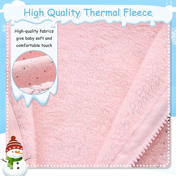 Fairy Baby Newborn Baby Bear Onesie Thin Fleece Footie Romper Snowsuit Hooded Jumpsuit Bodysuit Winter Outwear Boy Girl 0-12M