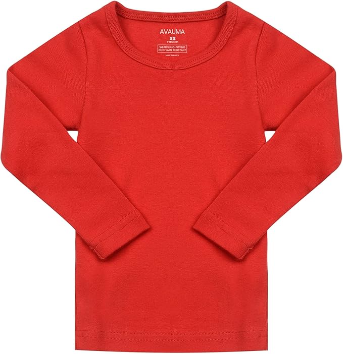 AVAUMA Baby Boys Girls Pajama Set Kids Toddler Snug fit Basic Cotton Sleepwear pjs for Daily