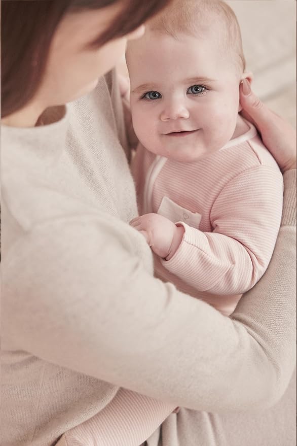 MORI Baby Unisex Clever Pajamas with Two Way Zip - Comfort Breathable Jumpsuit Footed Nightwear for Toddler Boys and Girls