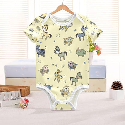 vvfelixl Dachshund Dog Baby Clothes for Boy Girl,Baby One-Piece Bodysuit for 0-24 Months,Short Sleeve