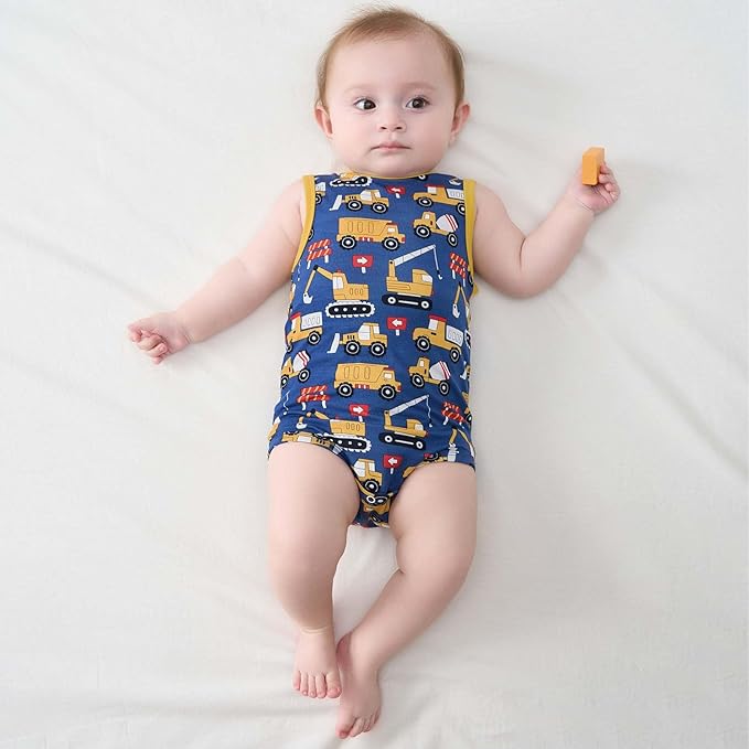 pureborn Baby Boys Girls Bodysuit Super Soft Cotton Romper 0-24 Months