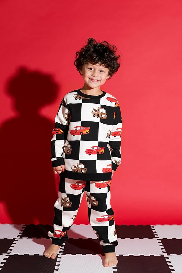 monica + andy Sporty Sweatsuit, 100% Organic Cotton Clothes for Boys & Girls, Outfit Sizes For Kids, Toddler & Infant