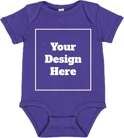 City Shirts Add Your Own Text and Design Custom Personalized Baby Rib Infant Bodysuit