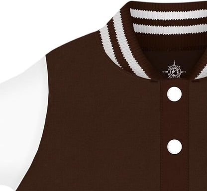 Creative Knitwear College Baby Varsity Jacket Lightweight - Team Logo, Multiple Colors, Unisex, (0 Months - 4T)