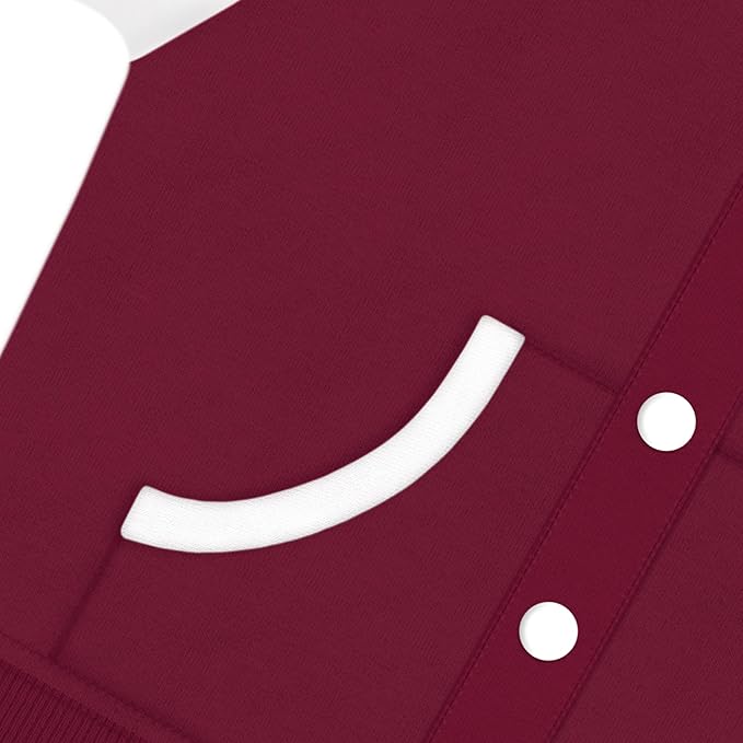 Creative Knitwear College Baby Varsity Jacket Lightweight - Team Logo, Multiple Colors, Unisex, (0 Months - 4T)