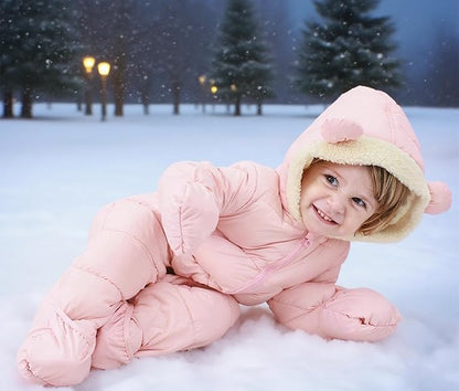BFUSTYLE Baby Snowsuit 0-24 Months Winter Clothes Infant Boy Girl Puffer Jacket Newborn One Piece Coat with Hooded