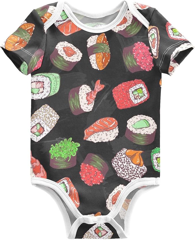 vvfelixl Dachshund Dog Baby Clothes for Boy Girl,Baby One-Piece Bodysuit for 0-24 Months,Short Sleeve