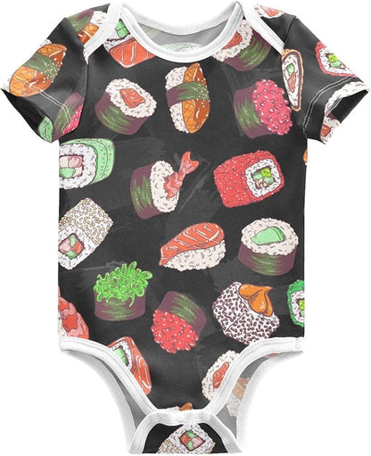 vvfelixl Dachshund Dog Baby Clothes for Boy Girl,Baby One-Piece Bodysuit for 0-24 Months,Short Sleeve