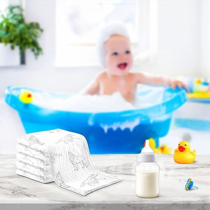 vvfelixl Wolf Black Outline Sketch Baby Burp Cloths Baby Muslin Washcloths for Boys Girls Cotton Baby Face Towel for Newborn Infants Soft and Absorbent 11.8 X 11.8 in, 5 Pack