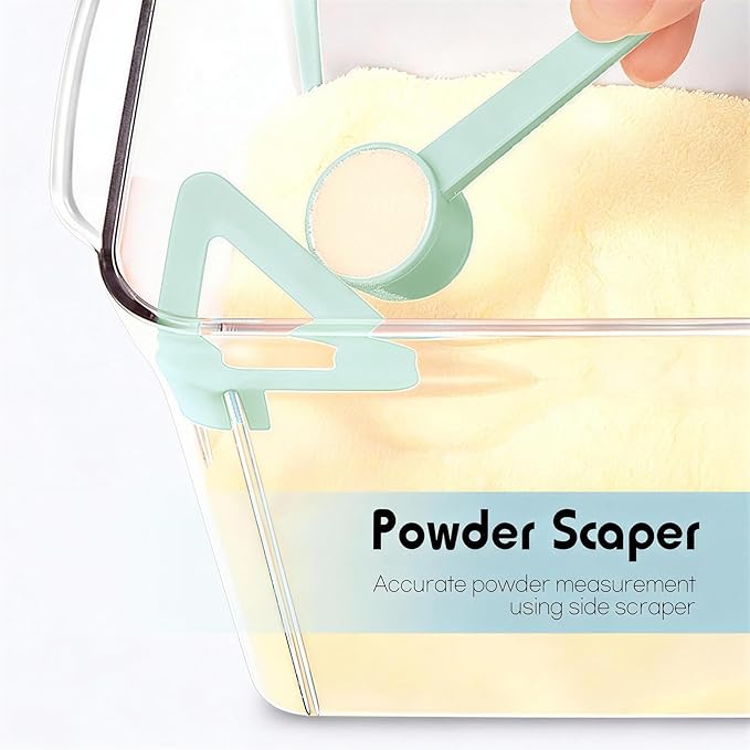 Formula Dispenser Container with Scraper and Scoop 730g Milk Powder BPA-Free Airtight Formula Storage Container 1700ml - Non-Slip Design