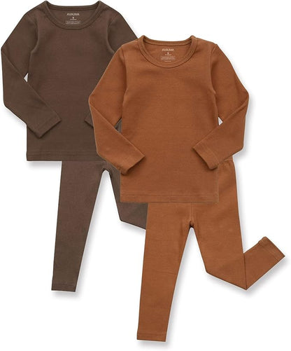AVAUMA Baby Boys Girls Pajama Set Kids Toddler Snug fit Basic Cotton Sleepwear pjs for Daily
