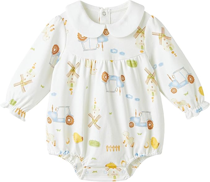 pureborn Baby Girls Boys Bodysuit Super Soft Cotton Romper 0-24 Months